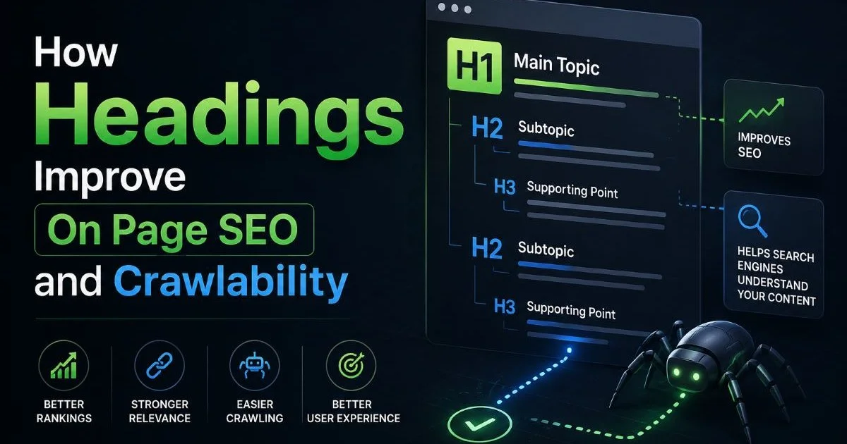 How Headings Improve On Page SEO and Crawlability