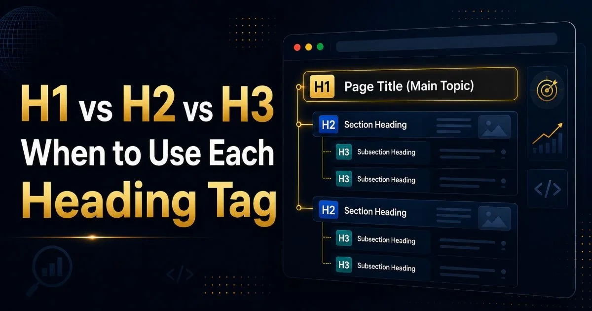 H1 vs H2 vs H3: When to Use Each Heading Tag